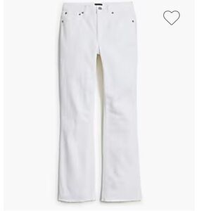 J. Crew - Mid-Rise Flare Crop White Jeans (28)